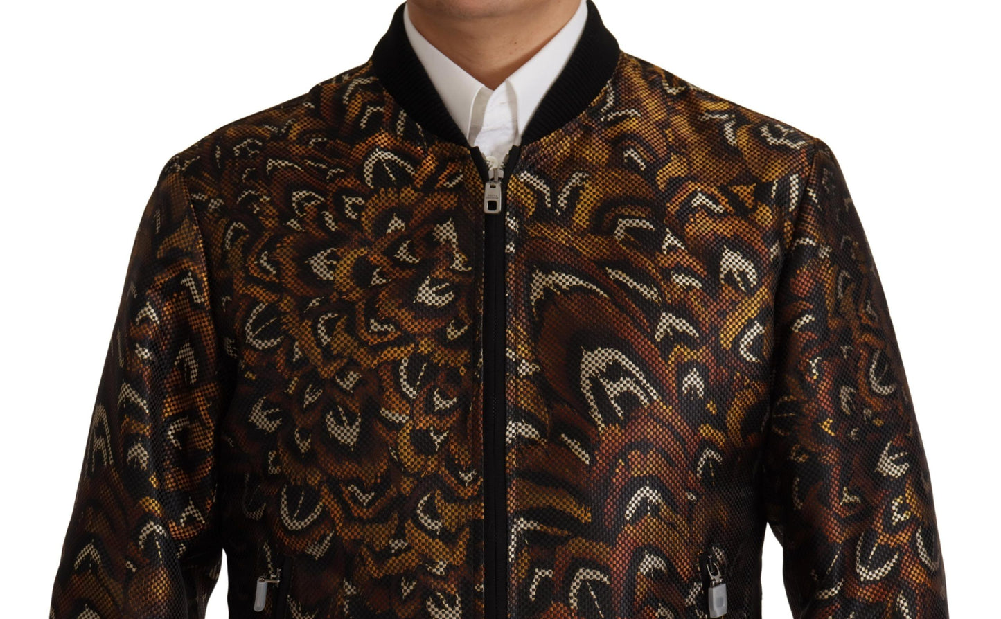 Dolce & Gabbana Elegante braune Blousonjacke