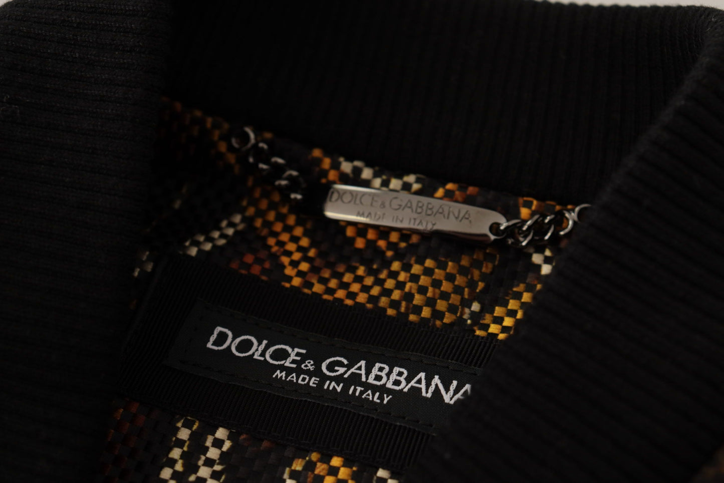 Dolce & Gabbana Elegante braune Blousonjacke