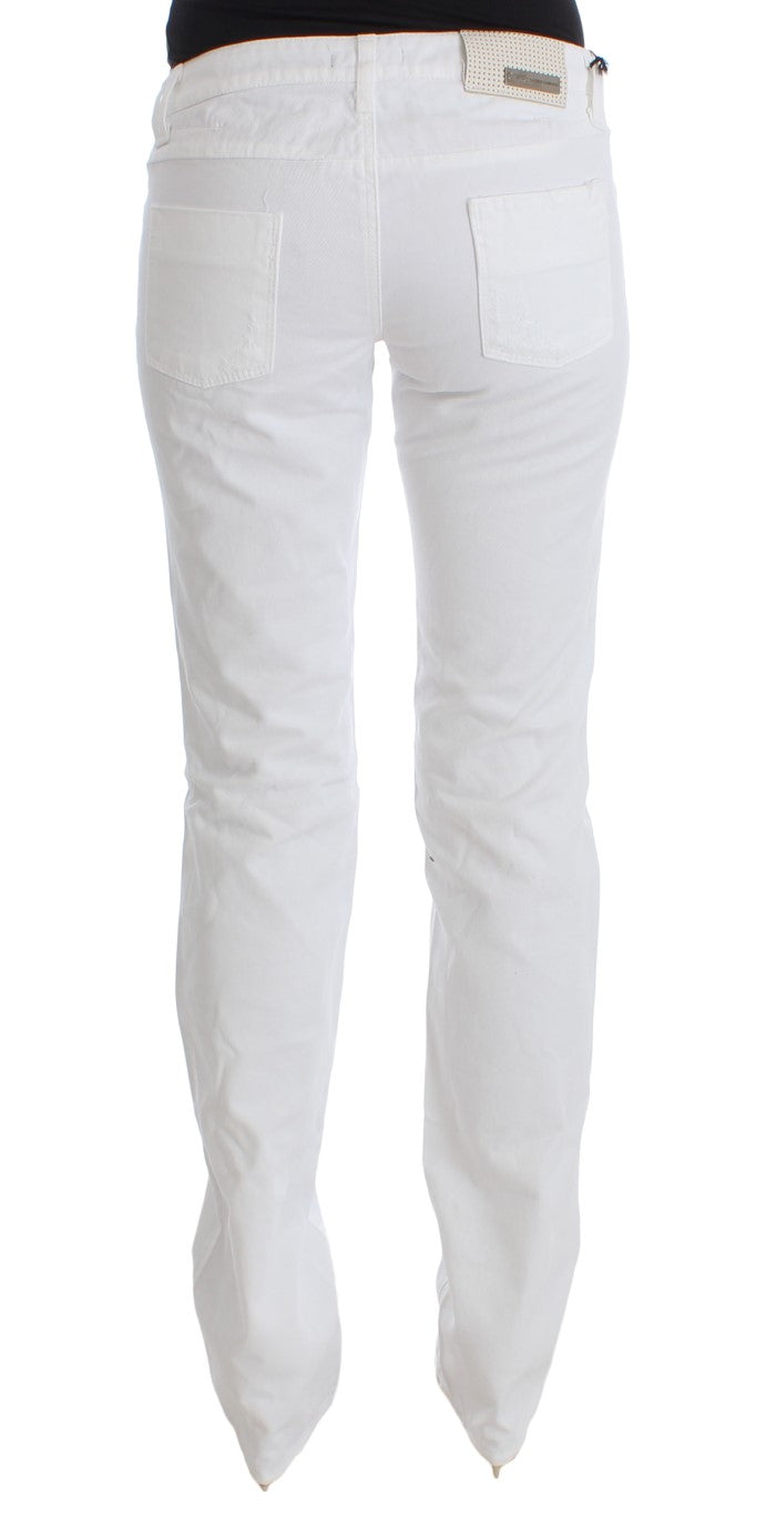 Costume National Chic slim fit jeans made of white cotton