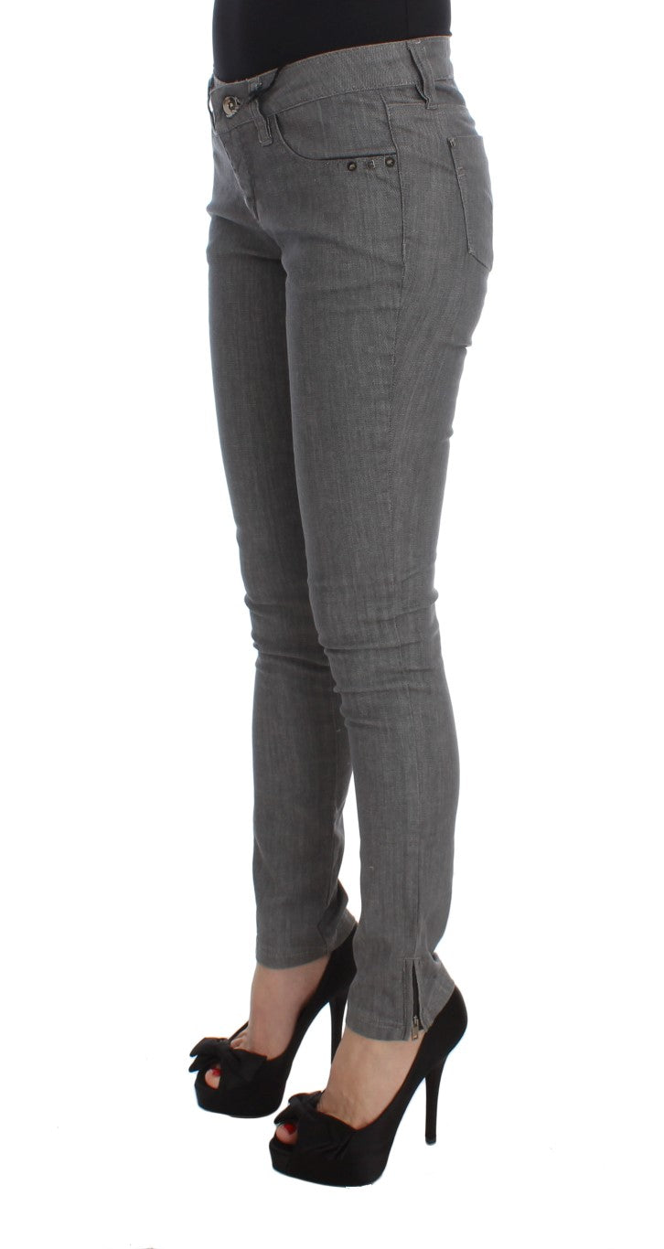 Costume National Chic grey slim-fit designer jeans