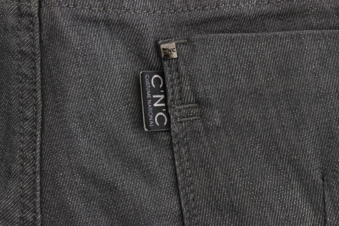 Costume National Chic grey slim-fit designer jeans