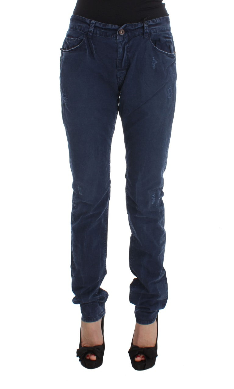 Costume National Schicke blaue Denim-Jeans mit normaler Passform