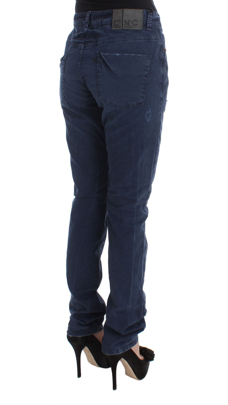 Costume National Schicke blaue Denim-Jeans mit normaler Passform