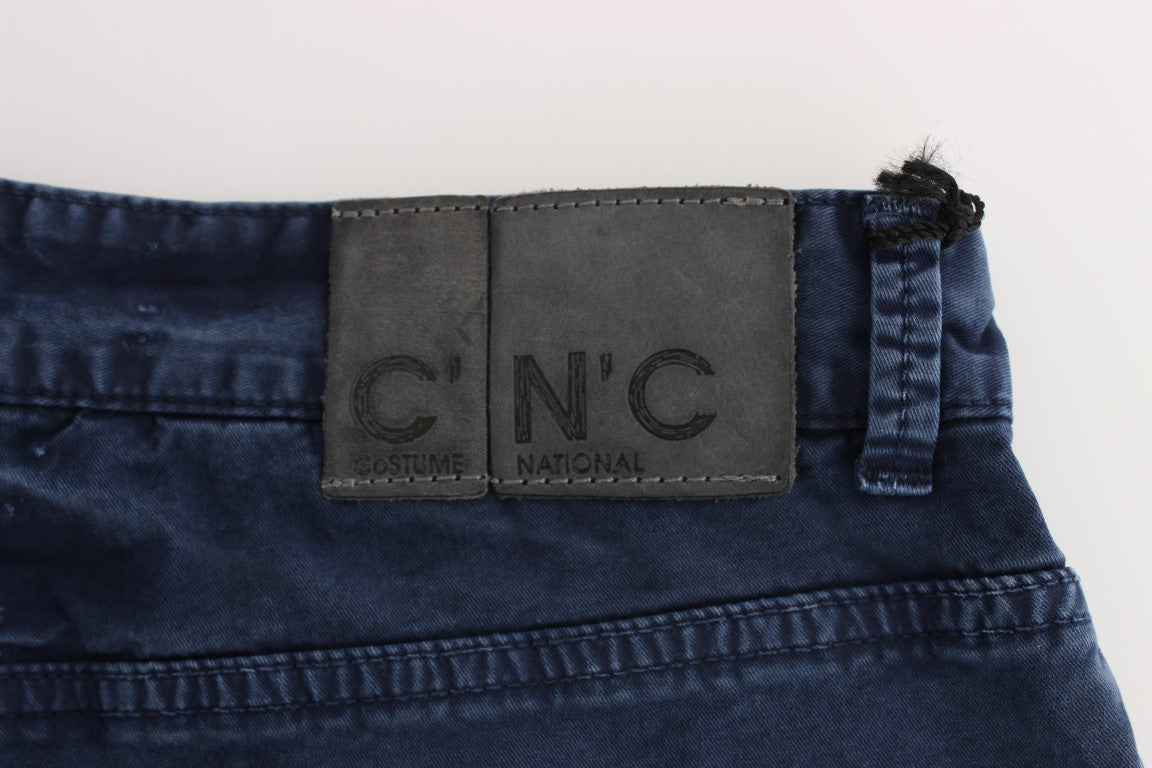 Costume National Schicke blaue Denim-Jeans mit normaler Passform