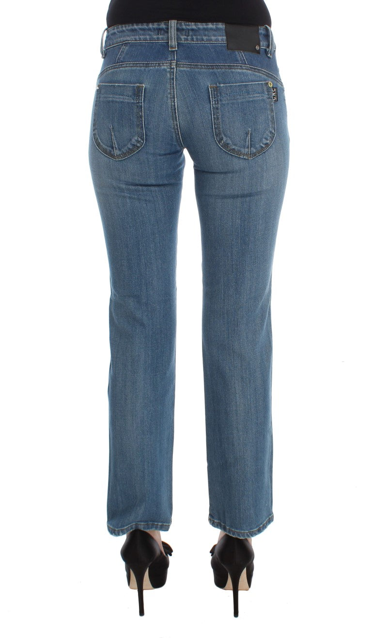 Costume National Schicke Slim Fit Blue Jeans für die moderne Frau