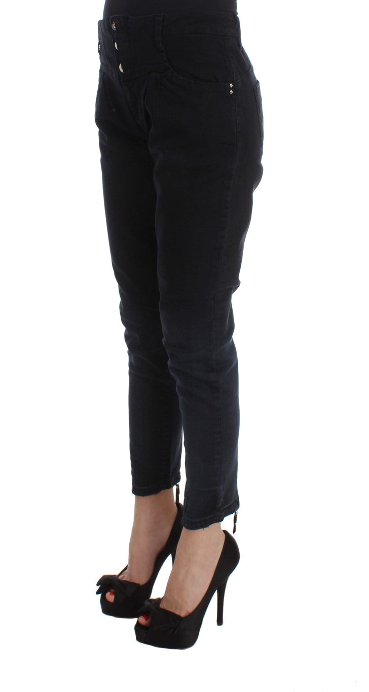 Costume National Slim Fit Jeans in Black Denim