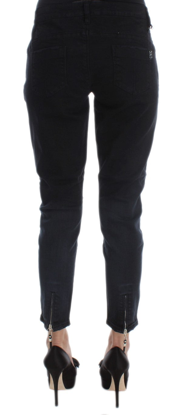 Costume National Slim Fit Jeans in Black Denim