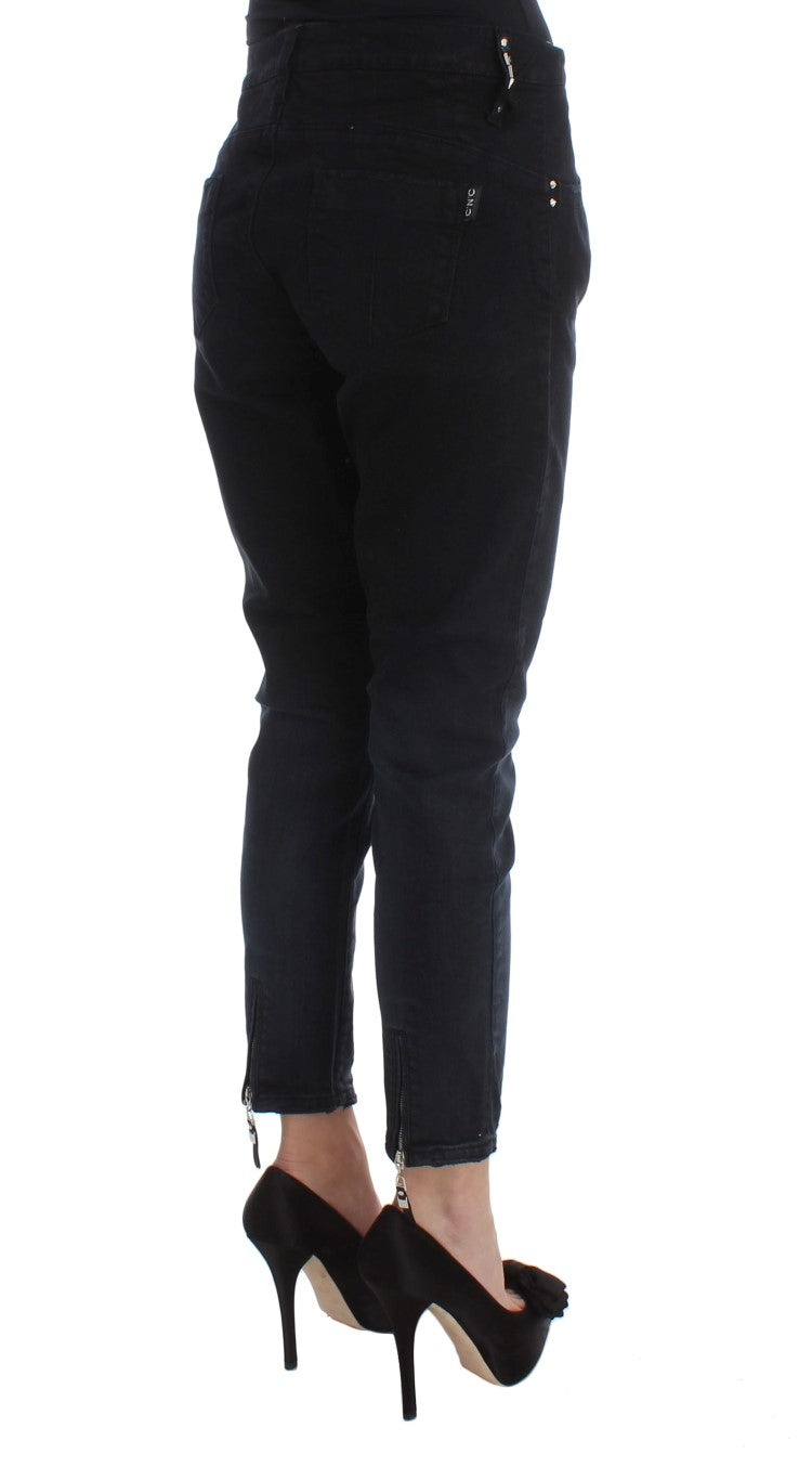 Costume National Slim Fit Jeans in Black Denim