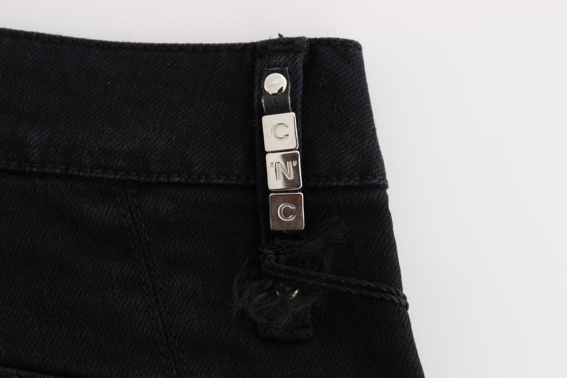 Costume National Slim Fit Jeans in Black Denim