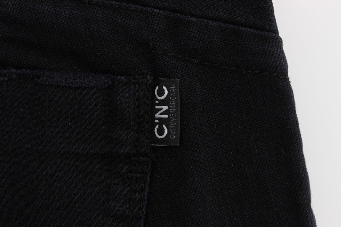 Costume National Slim Fit Jeans in Black Denim