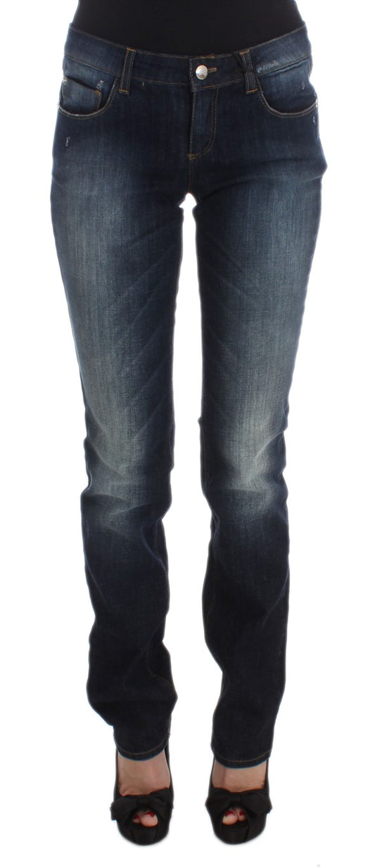 Costume National Blue Designer Slim Fit Jeans