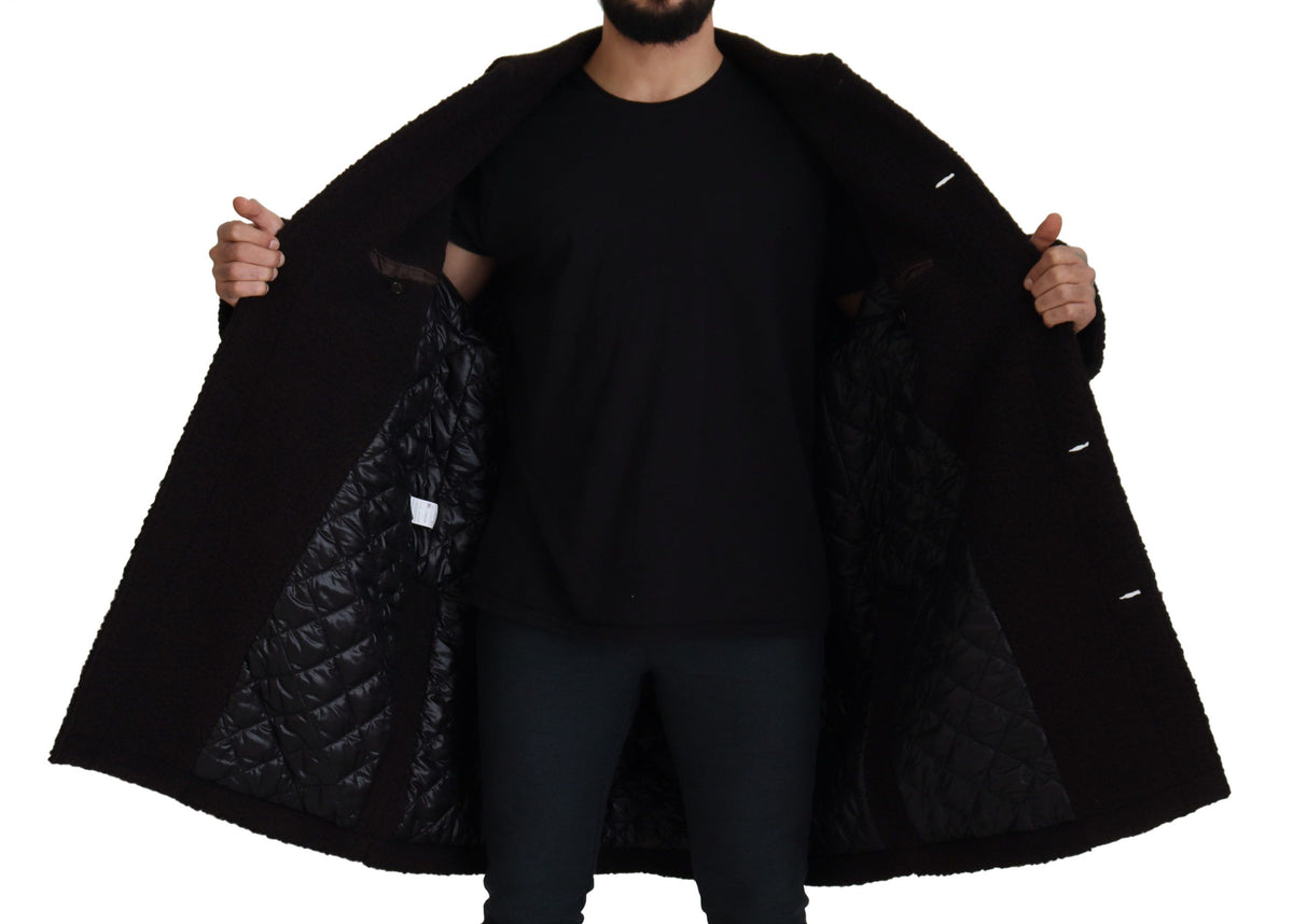 Dolce &amp; Gabbana Elegant black jacket made of alpaca wool blend
