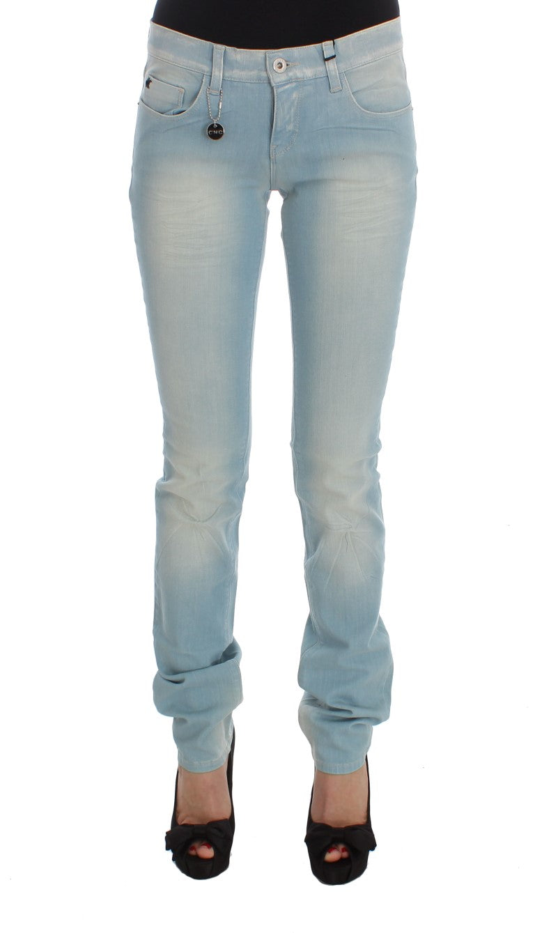 Costume National Schicke Super Slim Blue Jeans