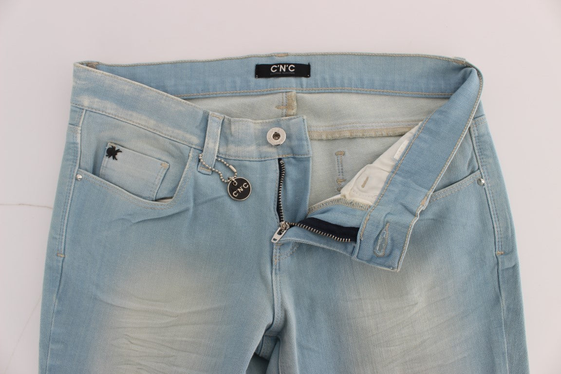 Costume National Schicke Super Slim Blue Jeans