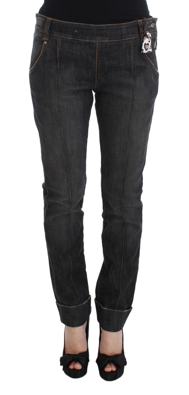 Ermanno Scervino Chic slim fit jeans with grey wash