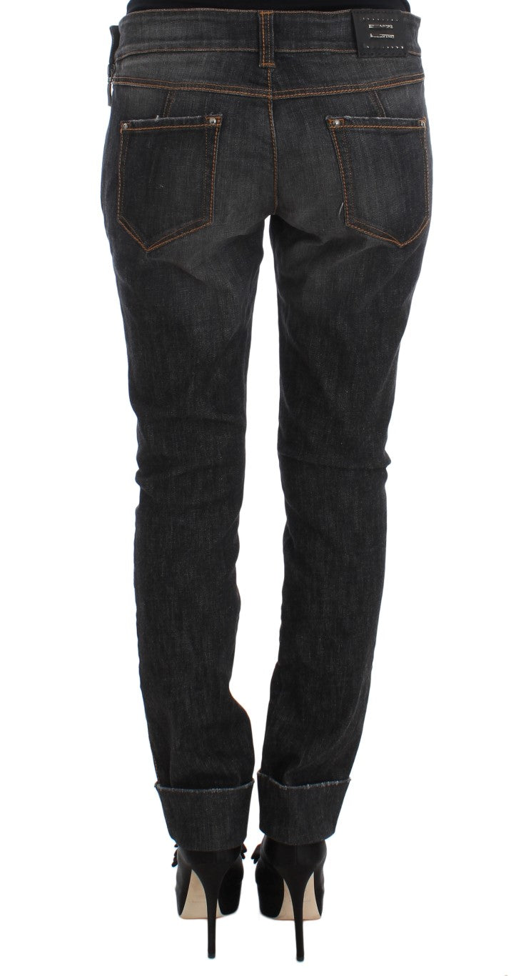 Ermanno Scervino Chic slim fit jeans with grey wash