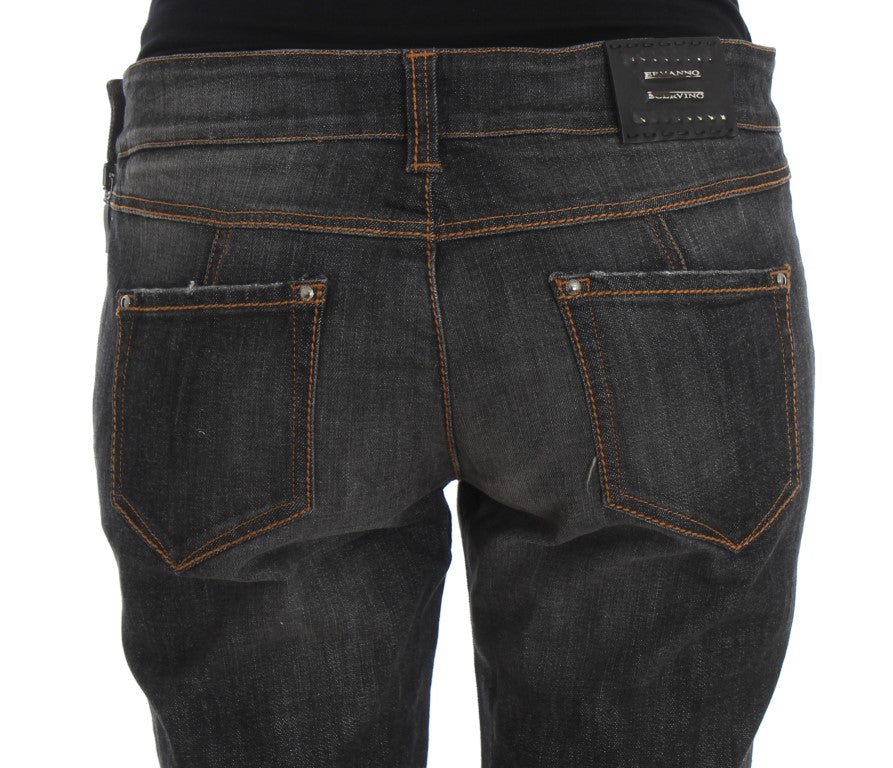 Ermanno Scervino Chic slim fit jeans with grey wash