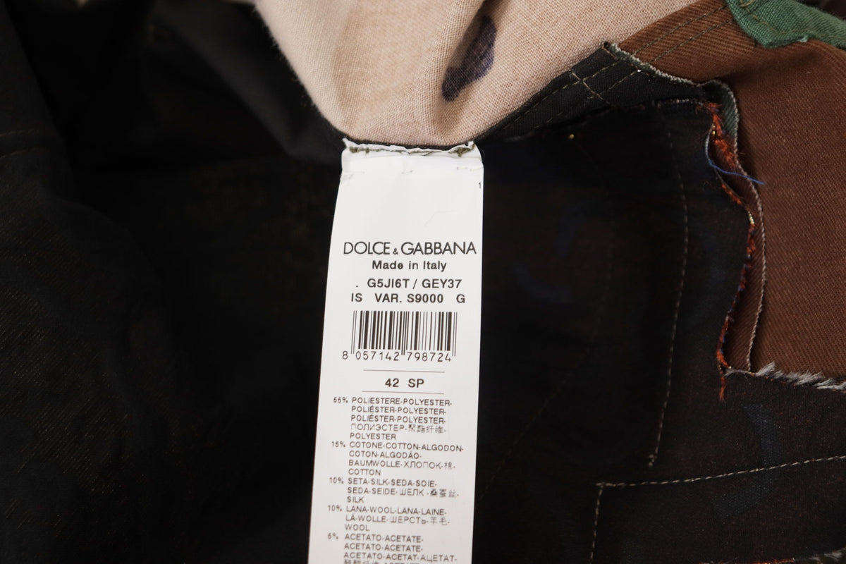 Dolce &amp; Gabbana Patchwork Camouflage Casual Shirt