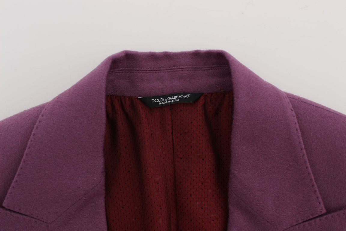 Dolce &amp; Gabbana Elegant purple blazer made of a cashmere-silk blend