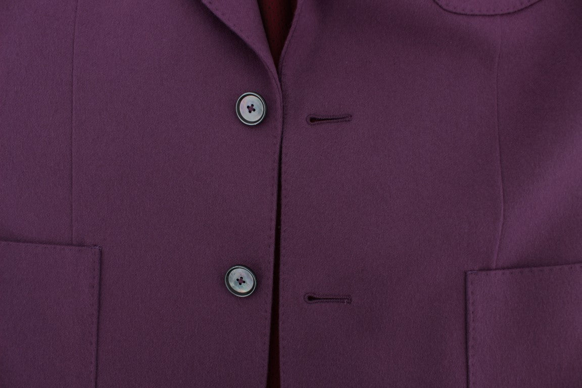 Dolce &amp; Gabbana Elegant purple blazer made of a cashmere-silk blend