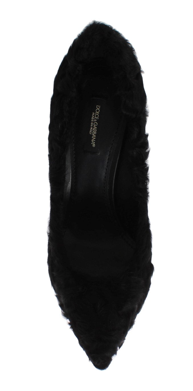 Dolce &amp; Gabbana Elegant pumps made of luxurious Xiangao fur leather