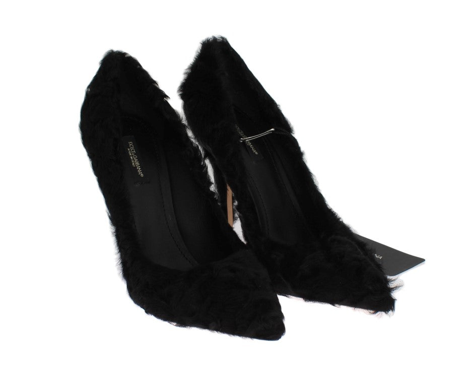 Dolce &amp; Gabbana Elegant pumps made of luxurious Xiangao fur leather