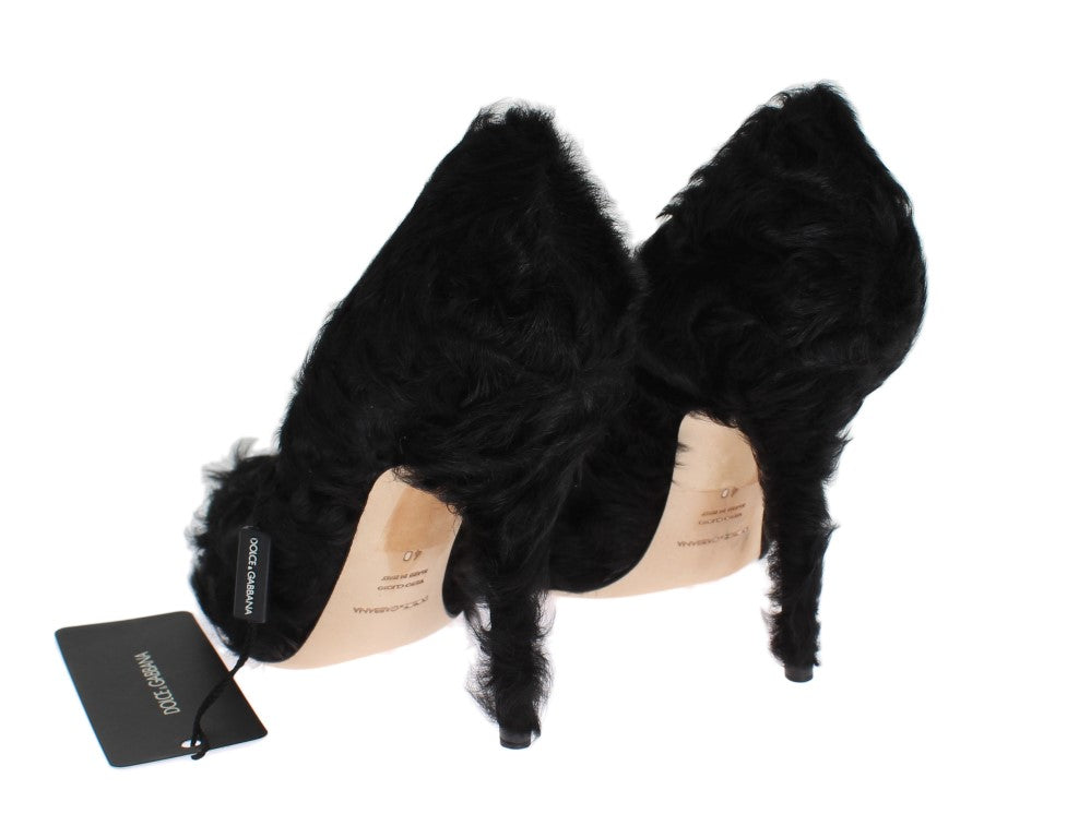 Dolce &amp; Gabbana Elegant pumps made of luxurious Xiangao fur leather