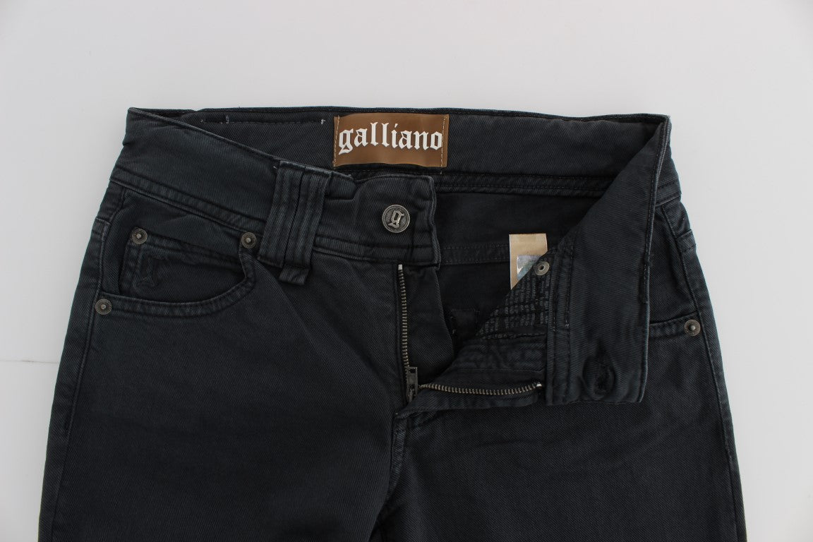 John Galliano Elegante Slim Fit Bootcut Denim Jeans