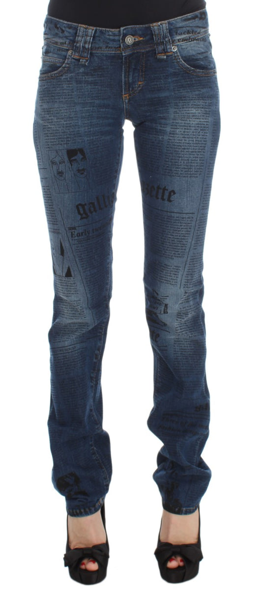 John Galliano Elegant Slim Bootcut Denim Farkut