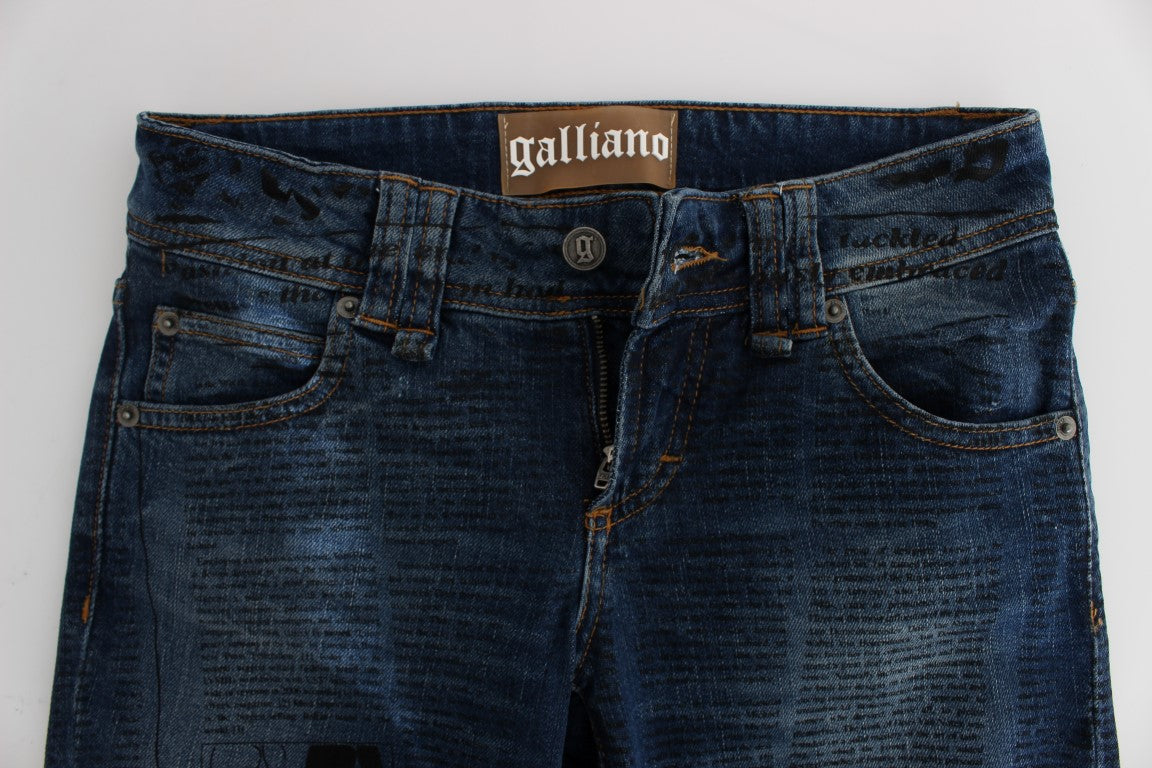 John Galliano Elegante Slim Bootcut Denim Jeans