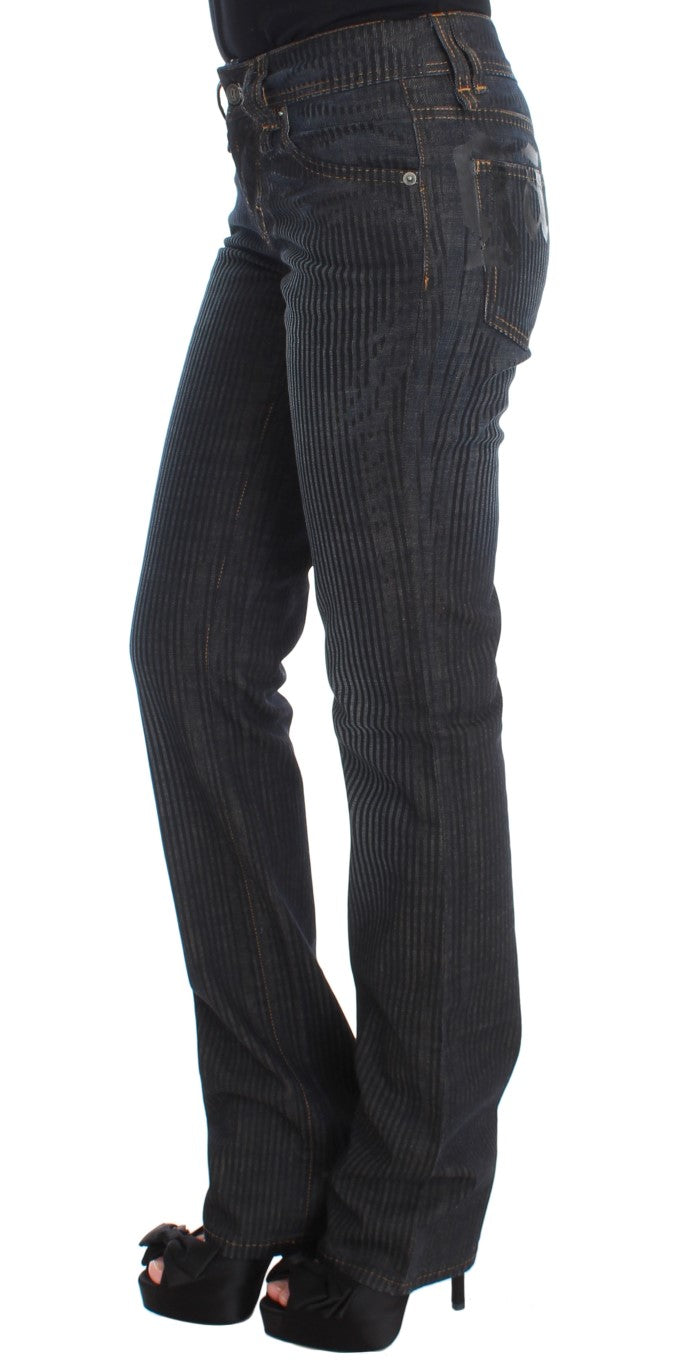 John Galliano Schicke Slim Fit Bootcut Designer Jeans