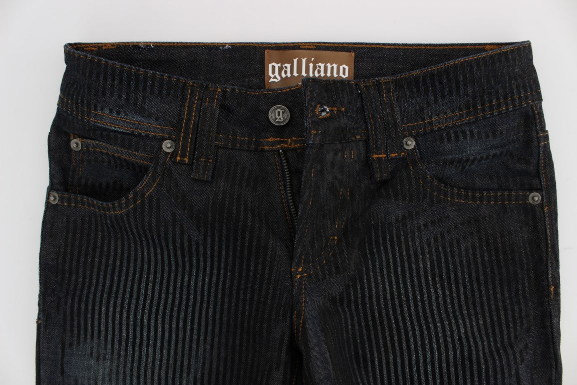 John Galliano Schicke Slim Fit Bootcut Designer Jeans