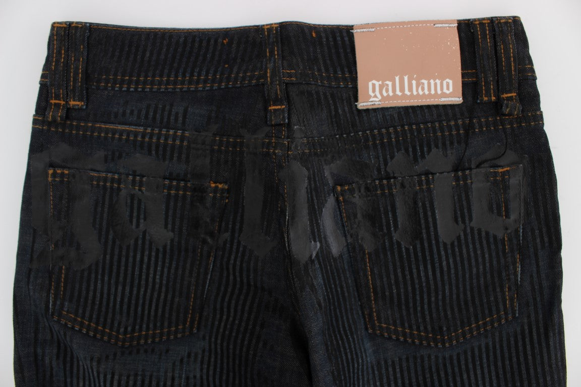 John Galliano Schicke Slim Fit Bootcut Designer Jeans