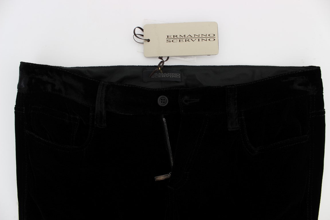 Ermanno Scervino Elegante schwarze Slim Fit-Hose