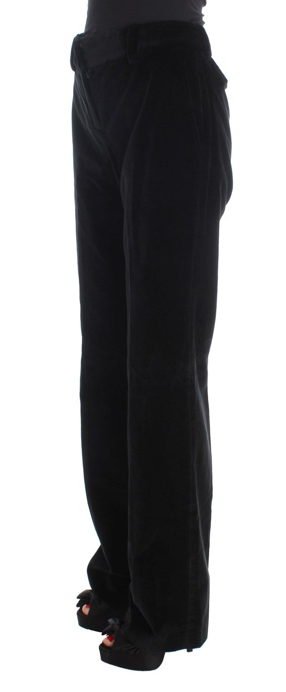 Ermanno Scervino Elegante schwarze Straight Fit Jeans