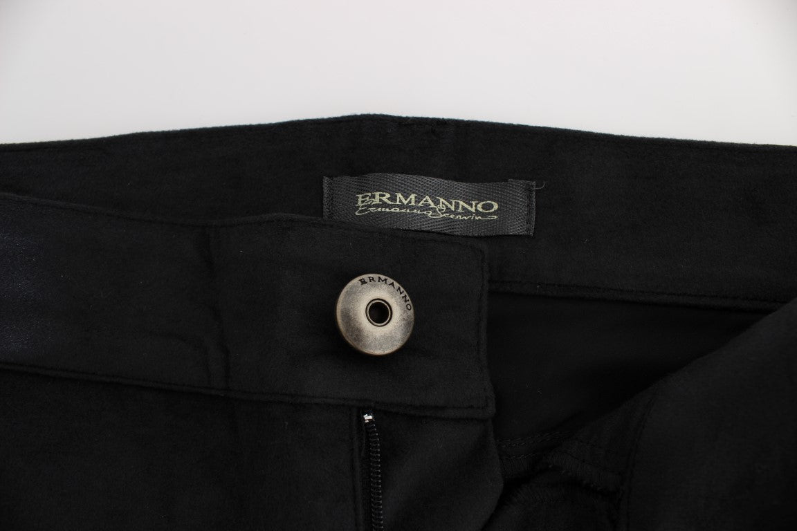 Ermanno Scervino Chic Schwarz Regular Fit Hose