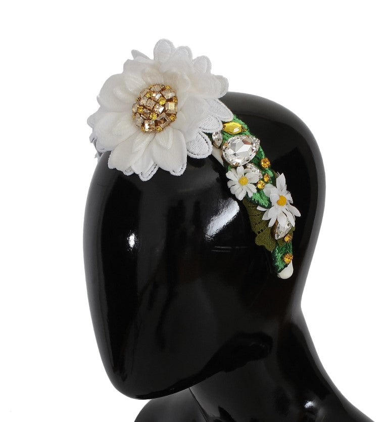 Dolce & Gabbana Sonnenblumen-Kristall-Luxus-Stirnband