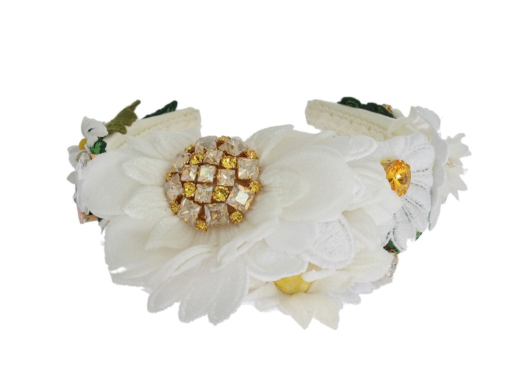 Dolce & Gabbana Sonnenblumen-Kristall-Luxus-Stirnband