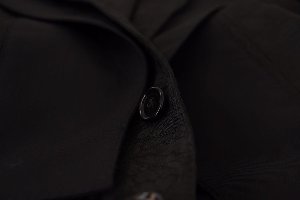 Dolce &amp; Gabbana Elegant Black Two-Piece Martini Suit