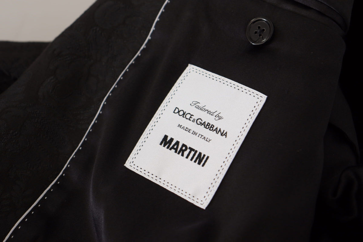 Dolce &amp; Gabbana Elegant Black Two-Piece Martini Suit