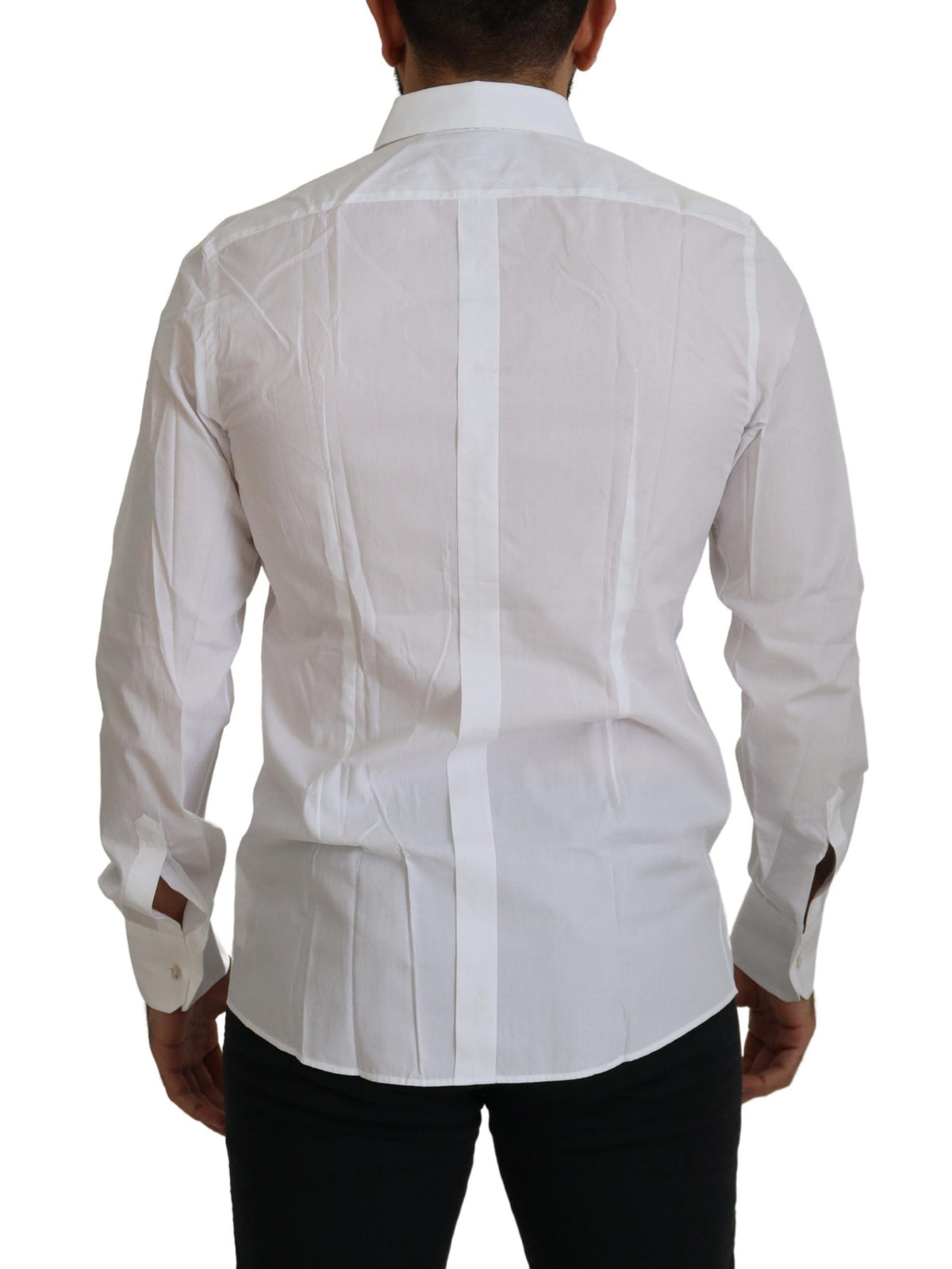 Dolce &amp; Gabbana Elegant White Peacock Feather -paita