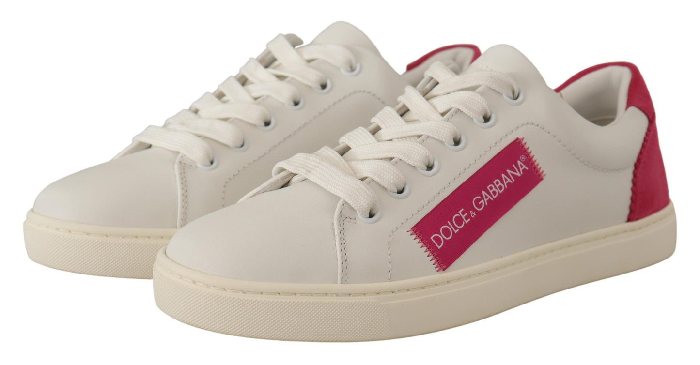 Dolce &amp; Gabbana Elegant low-top sneakers in white leather