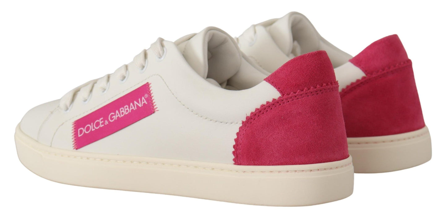 Dolce &amp; Gabbana Elegant low-top sneakers in white leather