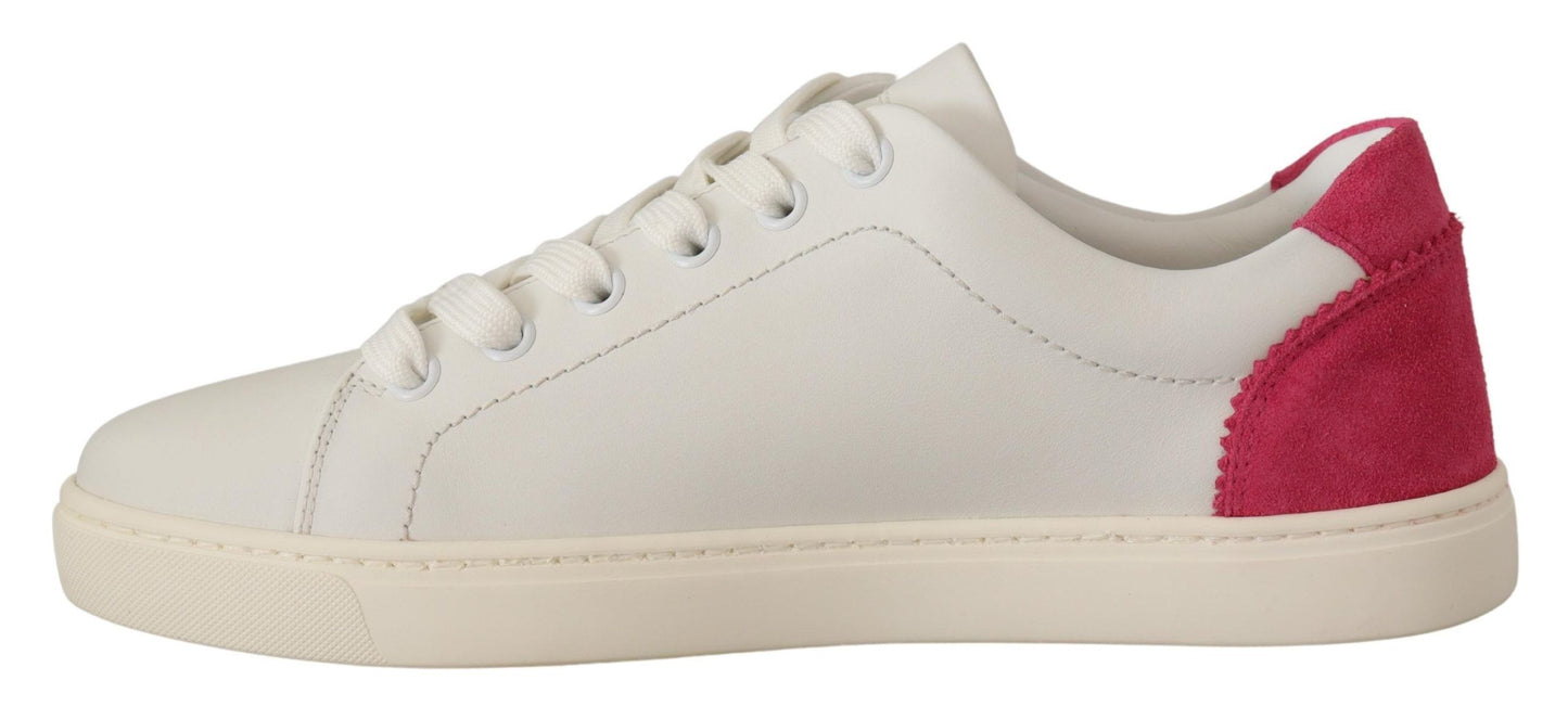 Dolce &amp; Gabbana Elegant low-top sneakers in white leather