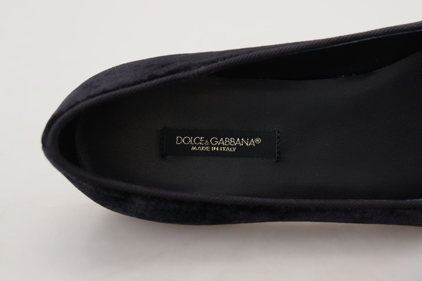 Dolce &amp; Gabbana Elegant black silk blend loafers