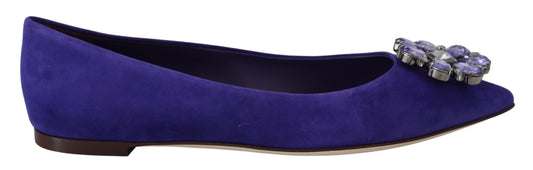 Dolce &amp; Gabbana violetit mokkanahkakoristeiset kristallit