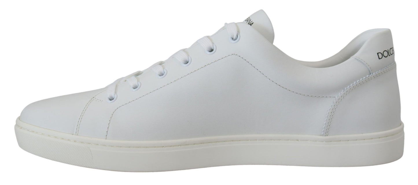 Dolce &amp; Gabbana Elegant men's sneakers in white leather