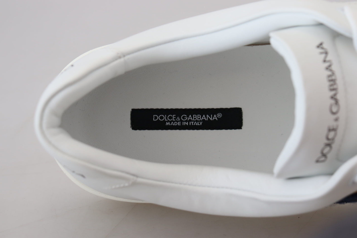 Dolce &amp; Gabbana Elegant men's sneakers in white leather