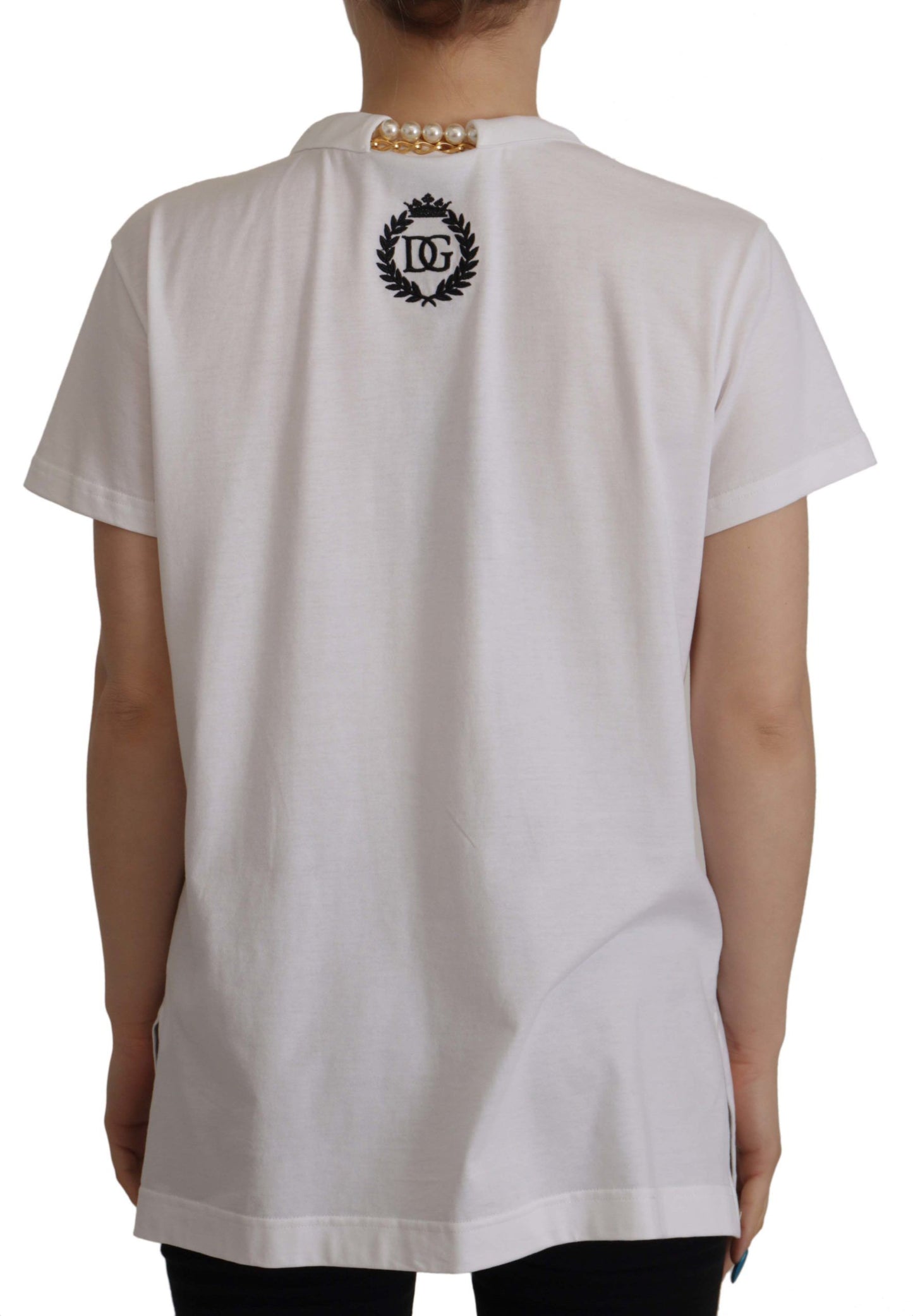 Dolce &amp; Gabbana Beautiful V-neck tee with logo detail