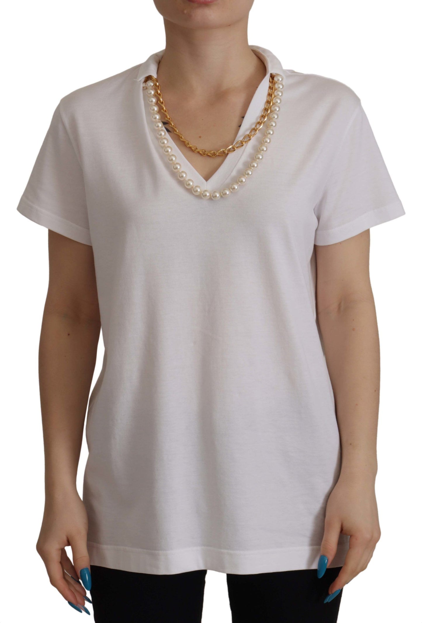 Dolce &amp; Gabbana Beautiful V-neck tee with logo detail